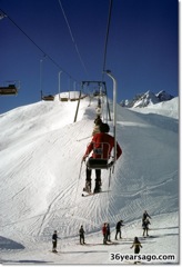 Chair lift to the slopes
