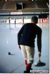 Curling in the Olympic stadium