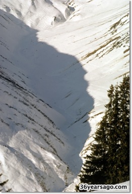 Snow filled valleys