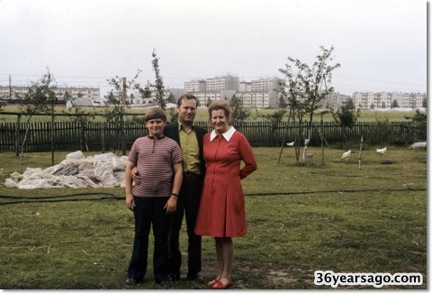 Uncle Gerry and family in Malomice